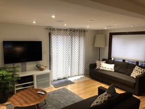 Smart TV, lareira, console de videogame, DVD player