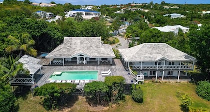 Insel Saint Martin, Terres Basses, Villa Azur, privater Pool, Whirlpool, Tennis
