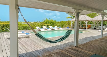 Whispers of the Caribbean: Villa Azurâs Private Pool, Jacuzzi & Timeless Luxury