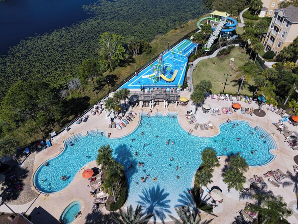 Piscine extérieure, piscine chauffée