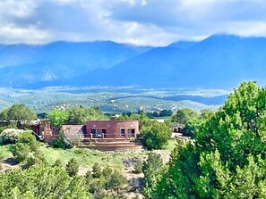 Exterior - Steam Shower Hot Tub-Fabulous Views! In & Out Fireplaces-Free Wood-444+ reviews! (Taos)