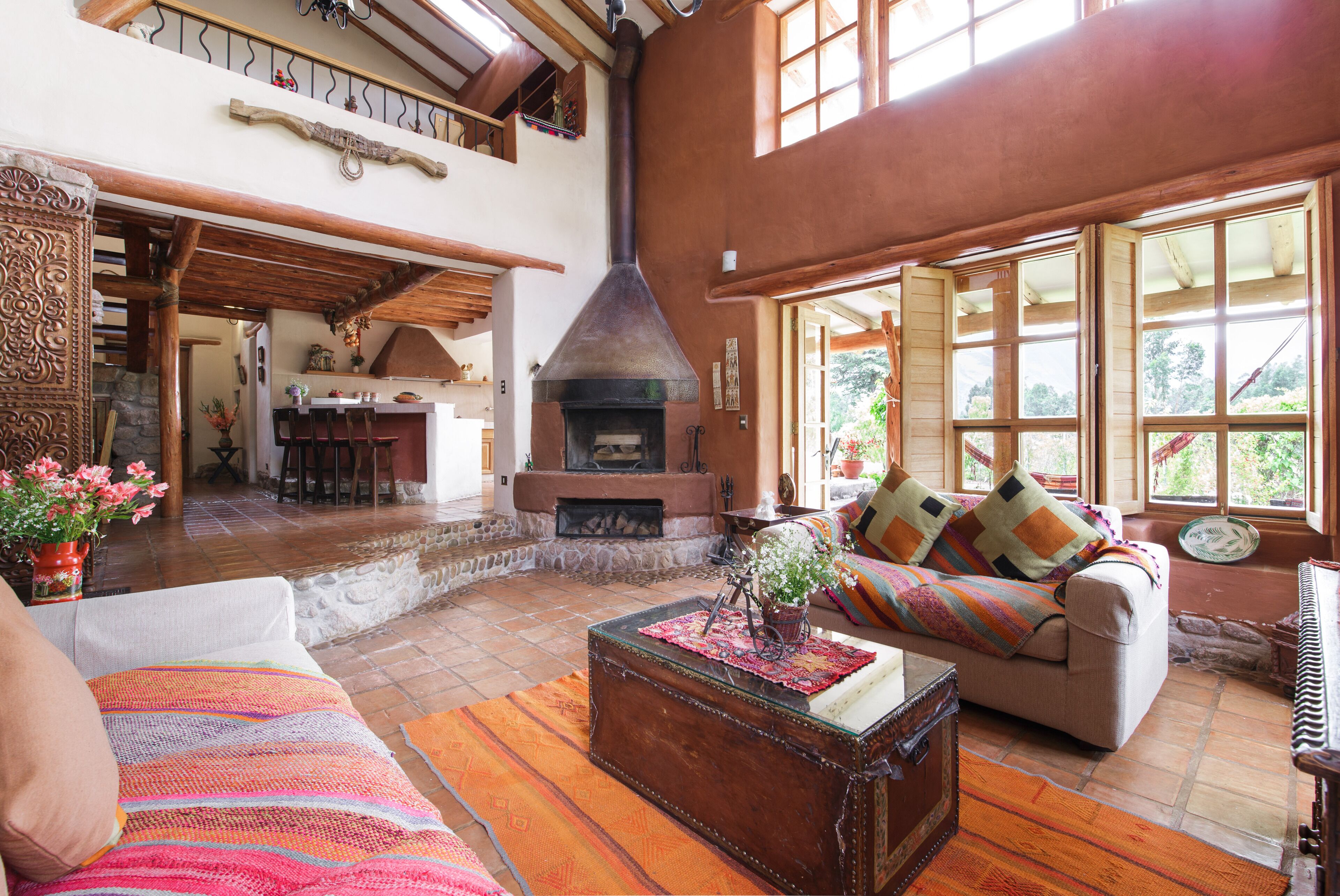 TV, fireplace, DVD player, table football