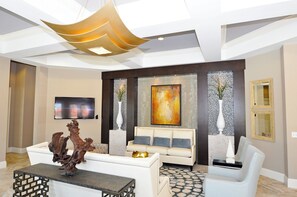 TV, DVD player, table football