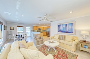 Smart TV, ping pong, books