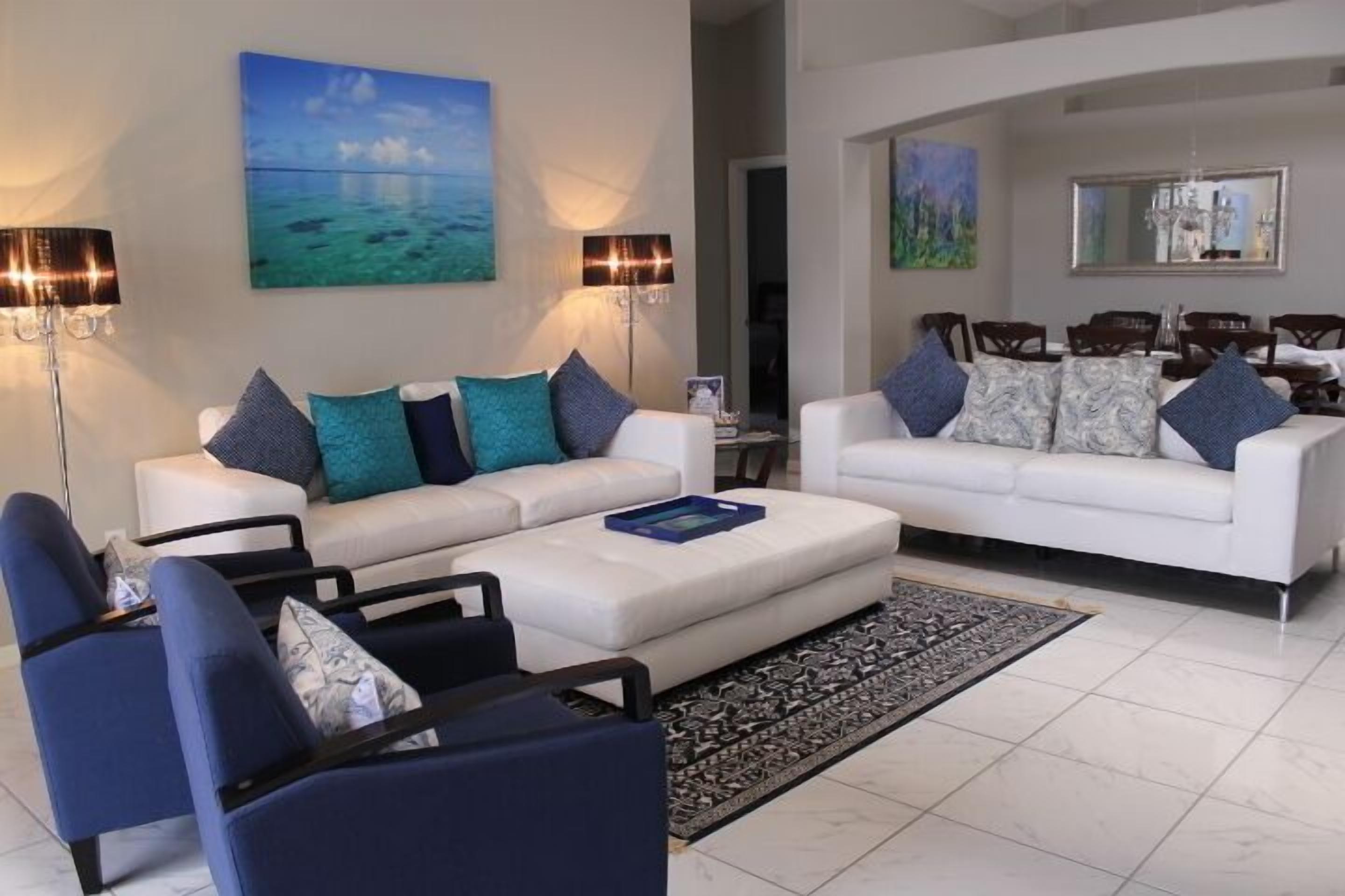 Smart TV, DVD player, foosball, books