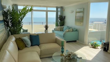 Smart TV, DVD player, books, stereo