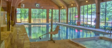 Indoor pool, outdoor pool