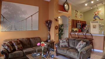 Smart TV, video games, DVD player, video library