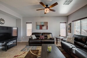 Smart TV, video games, stereo, offices