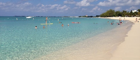 Sun-loungers, beach towels