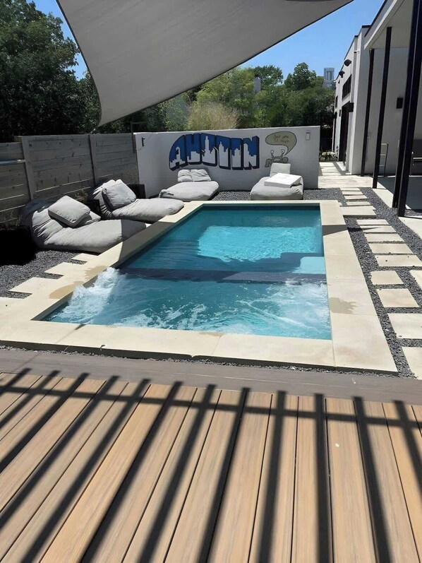Pool - Modern 5BR Oasis | 2-Home w/ Pool & Hot Tub (Austin)