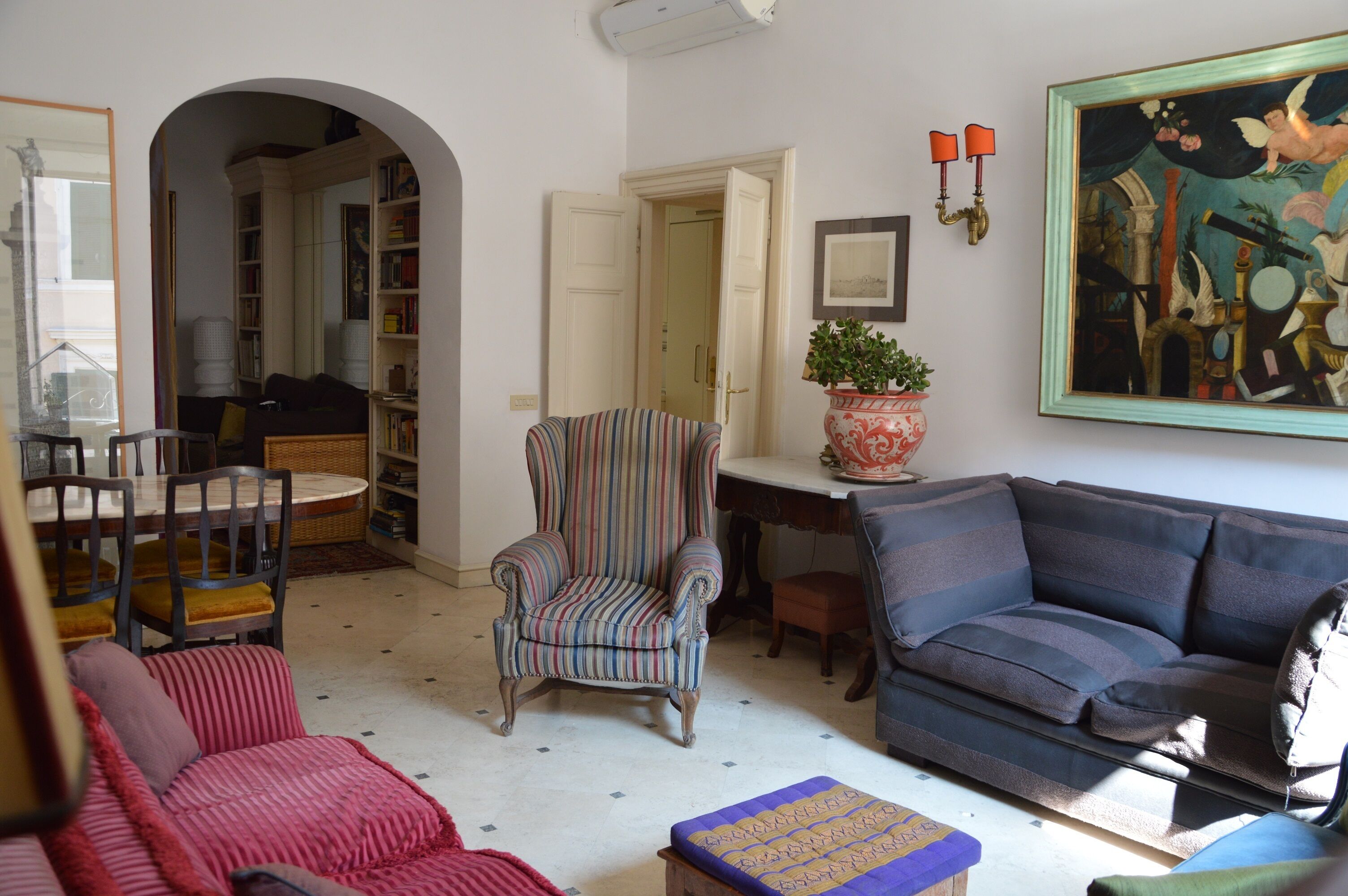 Flachbildfernseher, Videothek, Stereoanlage