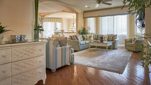 Smart TV, fireplace, DVD player, books - Large Luxury Beach Home-8 Bedrooms, 8 Full Baths, Pool, Elevator & Rooftop Deck! (Brigantine)