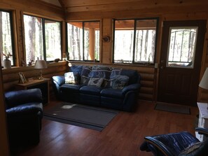 Smart TV, fireplace, books, stereo - Log Cabin on National Forest - Quiet, Relaxing, Serene. (Pinetop)