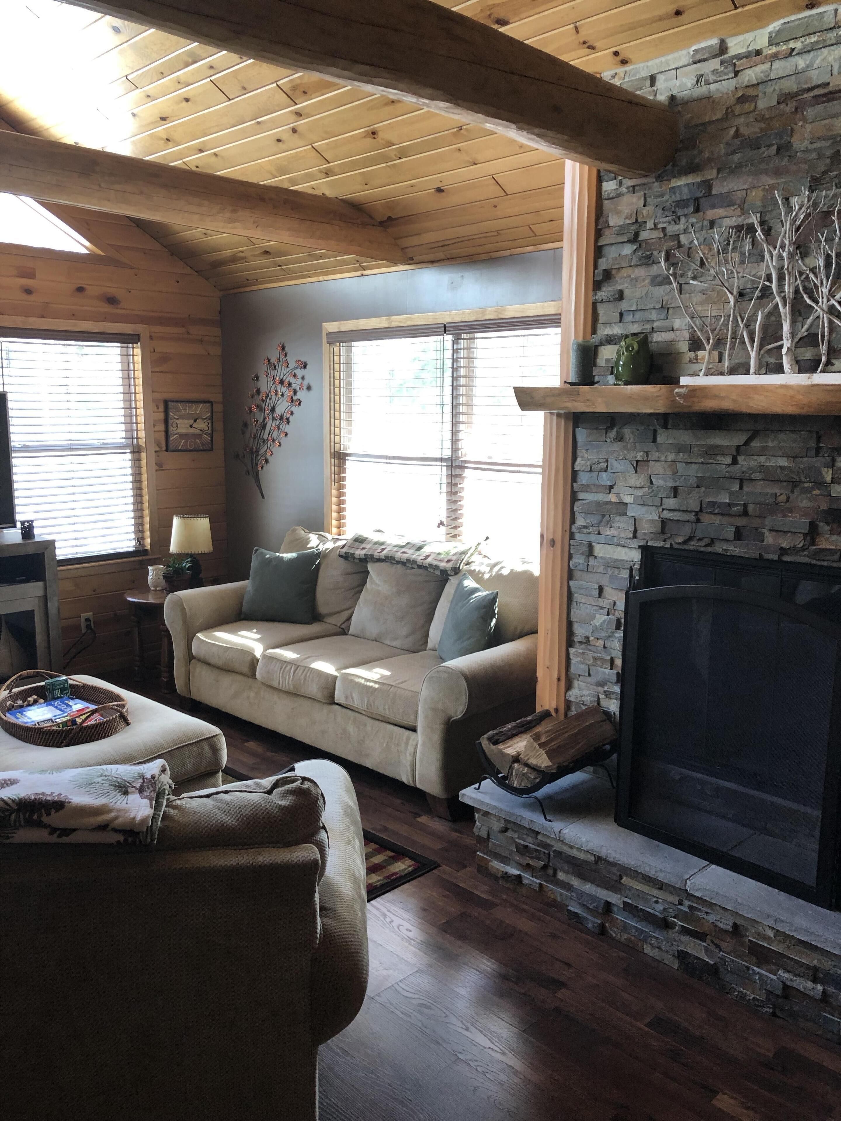 TV connectée, cheminée, lecteur de DVD, services de streaming