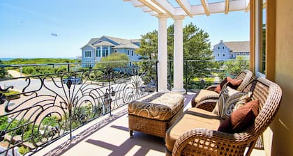 Luxus mediterranes Herrenhaus - direkter Meerblick, 3. Haus vom Strand, Pool