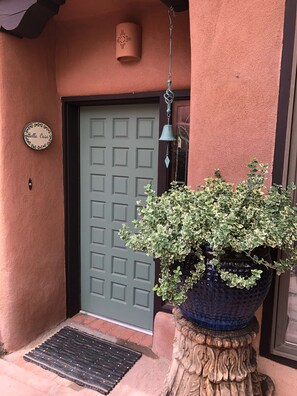 Exterior detail - Bella Casa Condo has July Days Available!
Walkable to Plaza
2 BR, 2BA, 2 Patios (Santa Fe)