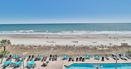 ❀❀2024 Newly Renovated❀❀ Oceanfront Luxury 2BR2BA/Balcony/Quite/CLEAN/Heat Pools
