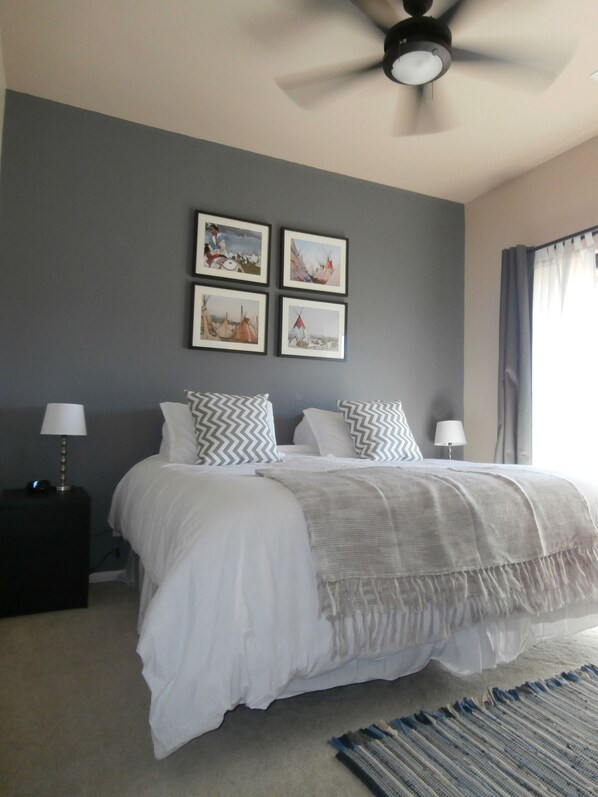 2 bedrooms, iron/ironing board, travel crib, free WiFi