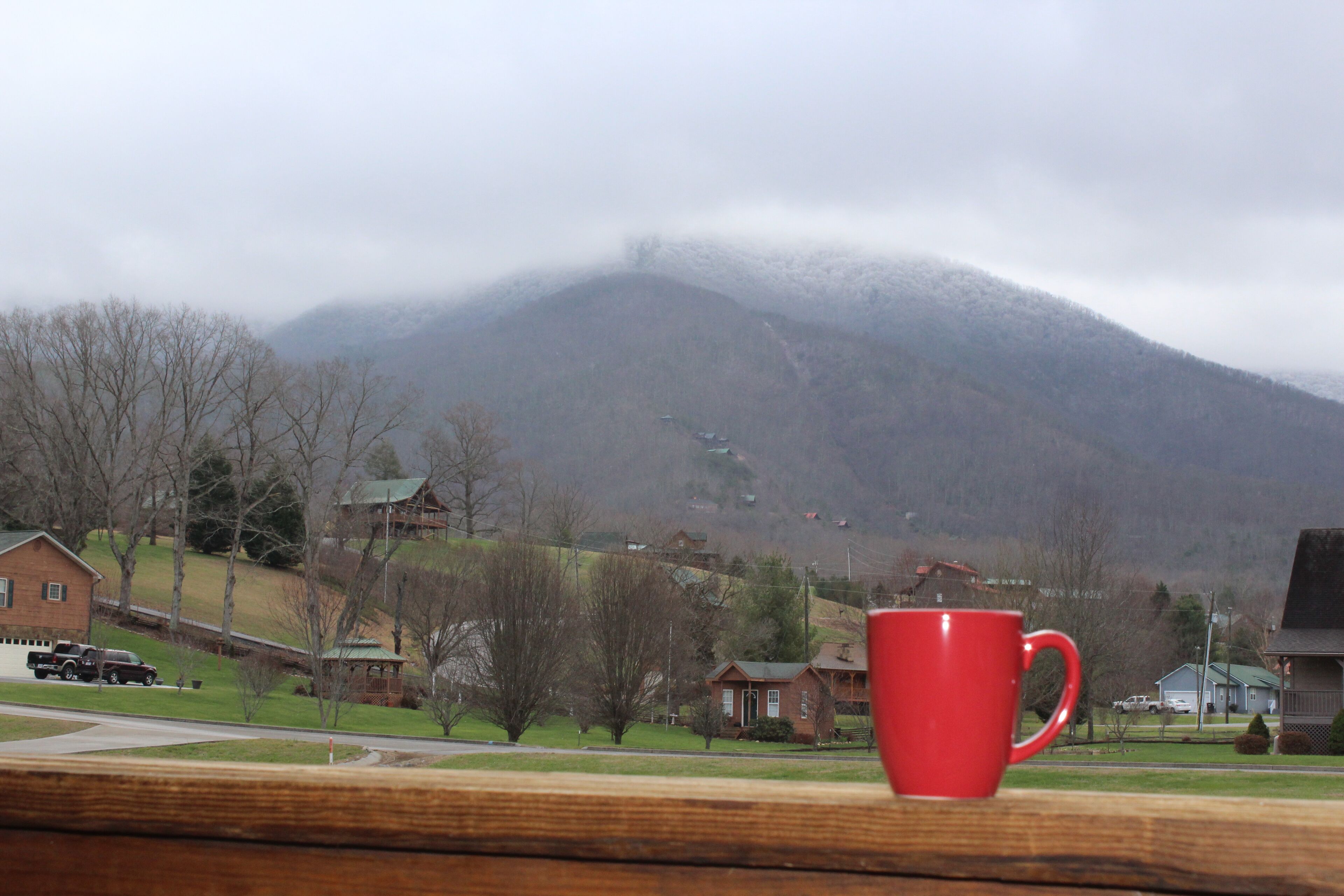 Vue depuis l ’hébergement