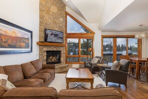 TV, fireplace, video games