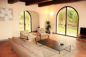 Télévision, cheminée, livres