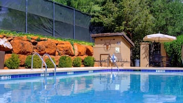 A heated pool