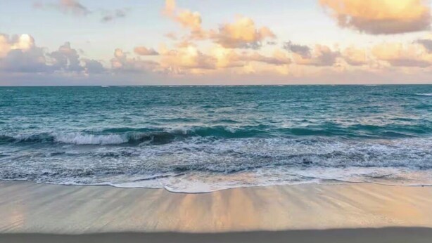 A beach with waves and a clear sky. - Beachfront Condo+Pool+Backup Power+Full AC+FREEpkg+75TVSURR SYS (loiza)