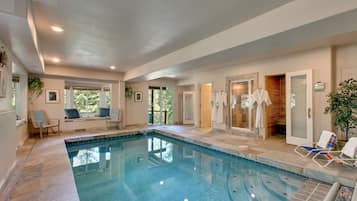 Indoor pool, a heated pool