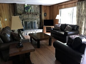 TV, fireplace, table tennis
