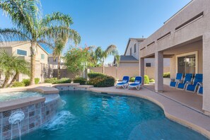 A heated pool