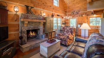 TV, fireplace, DVD player