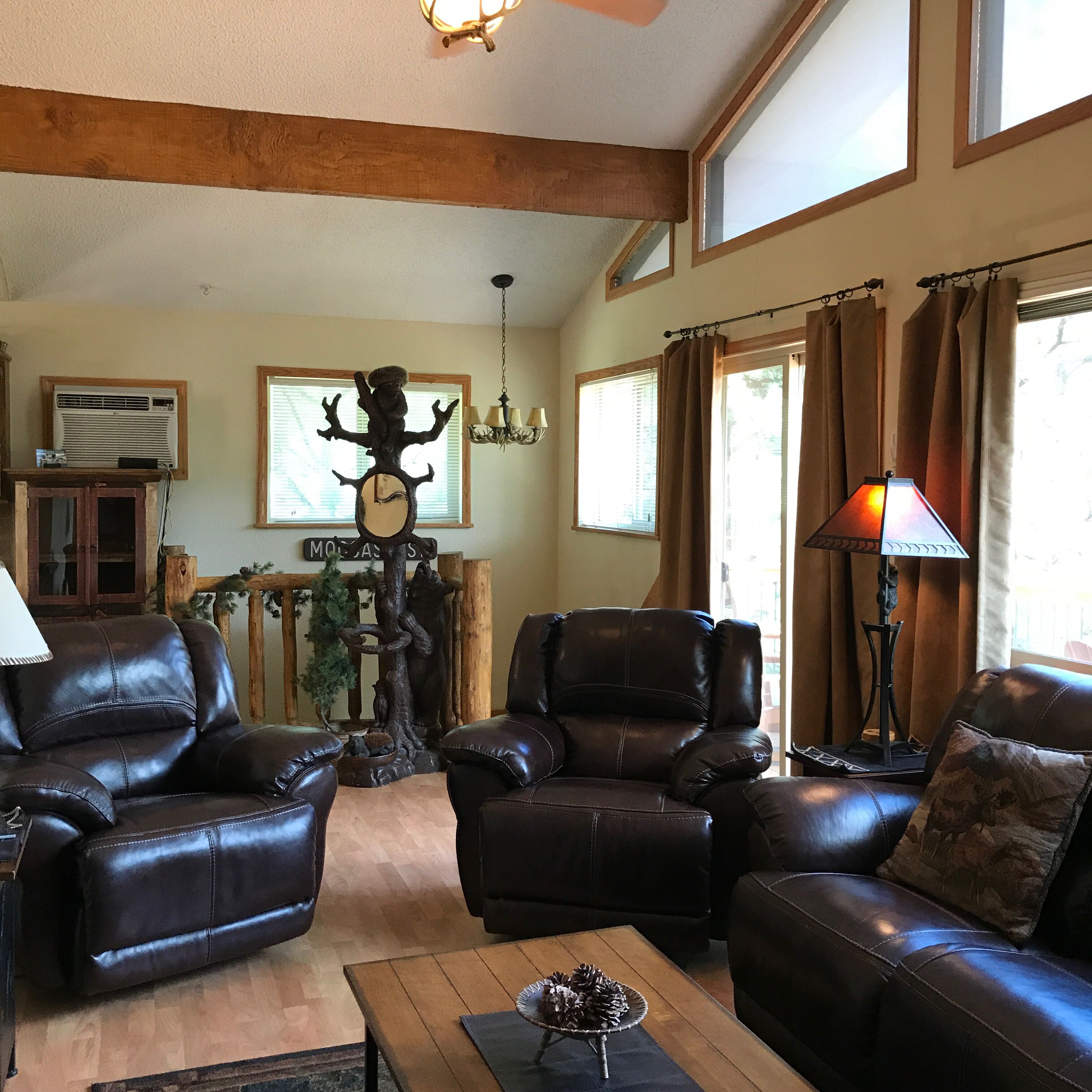 Smart TV, fireplace, DVD player, video library