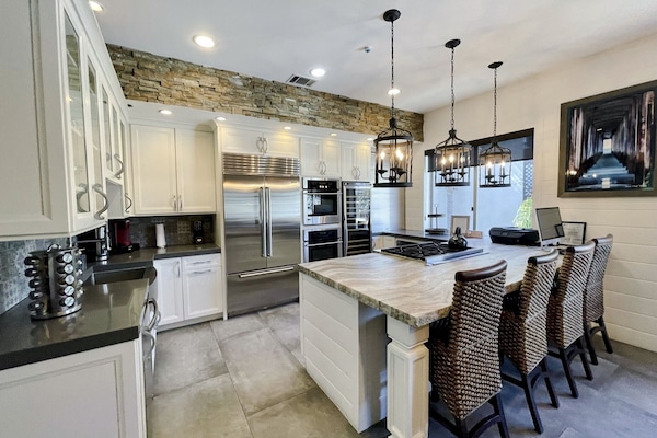 Chefs Kitchen with Wolf & KitchenAid Appliances! Open to Dining & living
