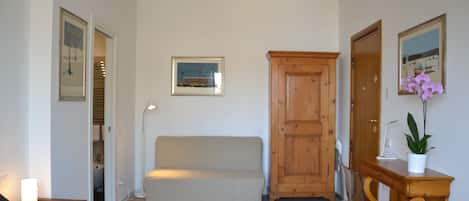 Desk, iron/ironing board, travel cot, free WiFi