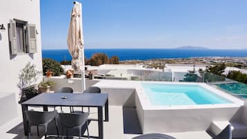 Piscine extérieure, piscine chauffée