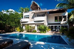 A heated pool