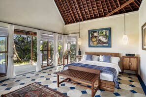4 bedrooms, in-room safe, desk, iron/ironing board -  PURI NAGA TOYA BALI:  A Sanctuary of Simple Luxury  (Payangan - Ubud)