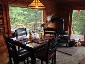 Dining - Deer Creek Cabin - a Log Cabin in the Rockies of Colorado! (Bailey)