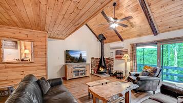 Smart TV, fireplace, video games, Netflix