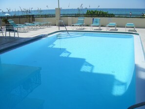 A heated pool