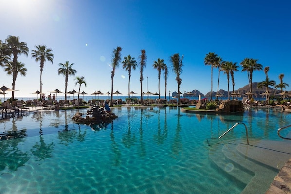A heated pool