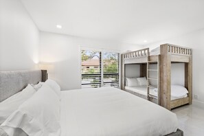 3 bedrooms, iron/ironing board, travel cot, WiFi