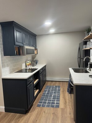 Fridge, microwave, oven, stovetop - Just Renovated-Spacious 2 Bedroom-Downtown Plymouth-Cozy Get Away (Plymouth)