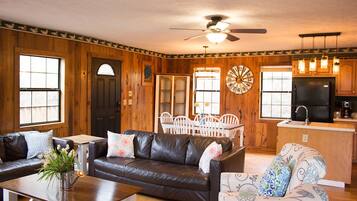 TV, DVD player, books