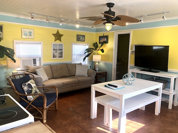 Smart TV, DVD player, video library