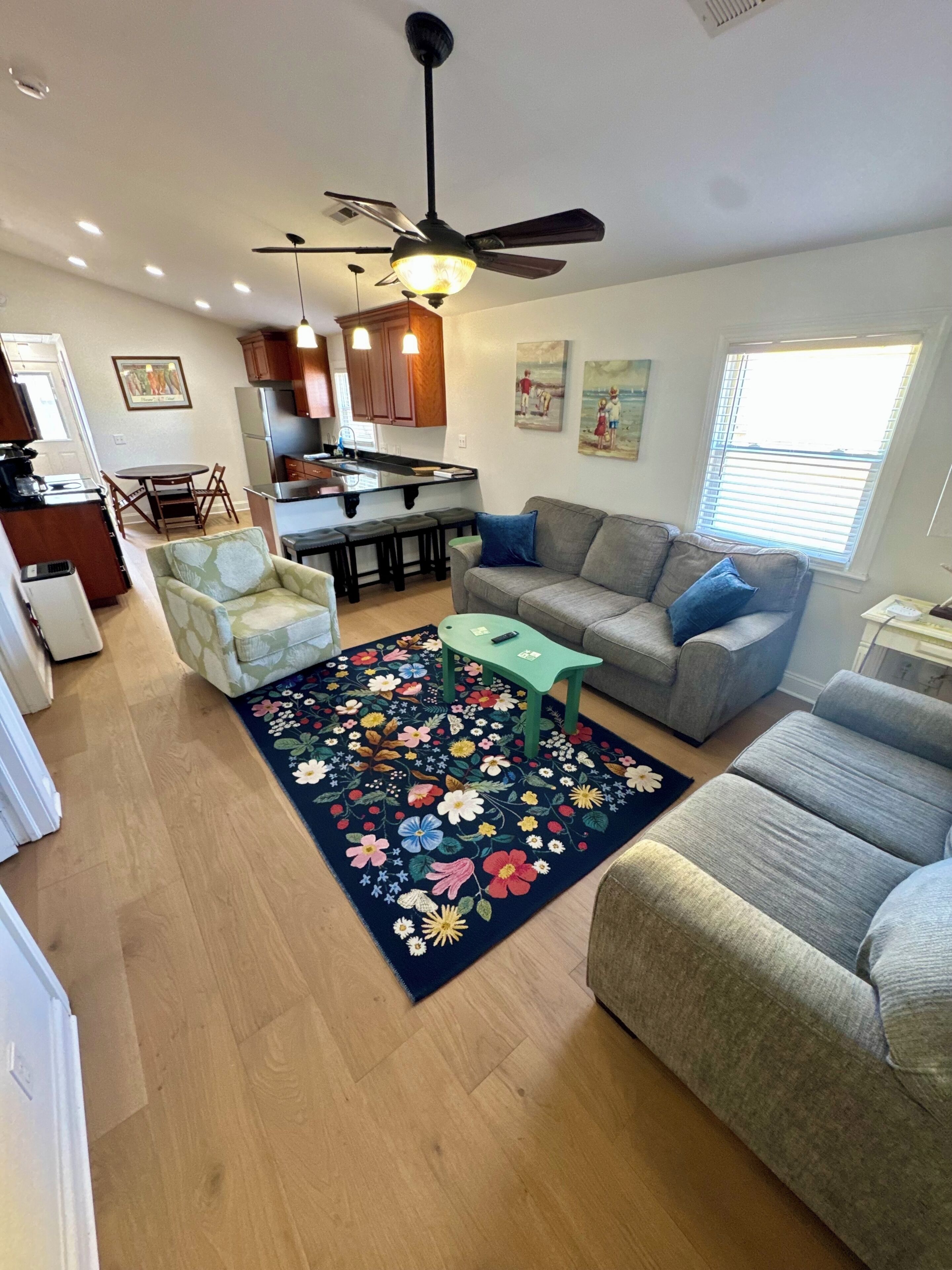 Smart TV, DVD player, books