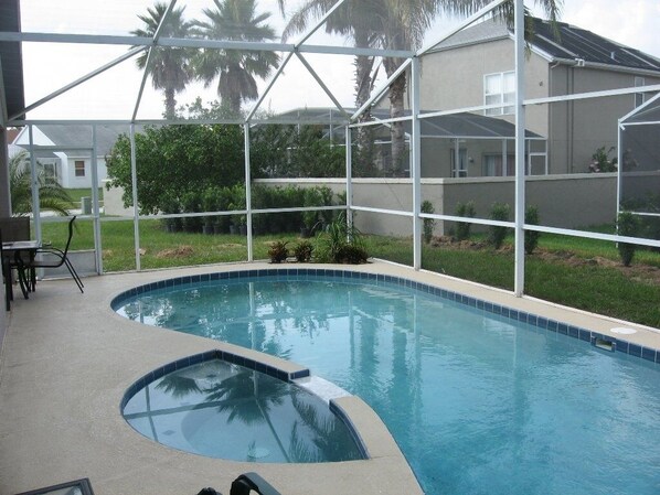 A heated pool
