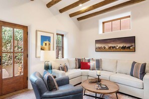 TV, fireplace, heated floors, offices - Carmel - Peaceful Luxury, Walk Everywhere (Santa Fe)