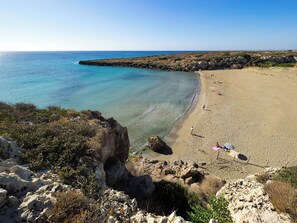 Plage à proximité, chaises longues